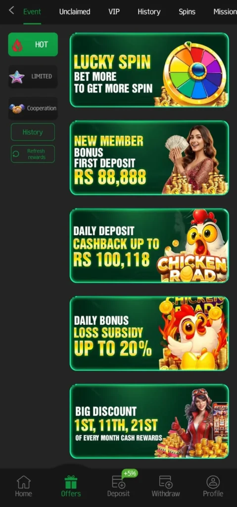 OKPKR app bonuses and rewards