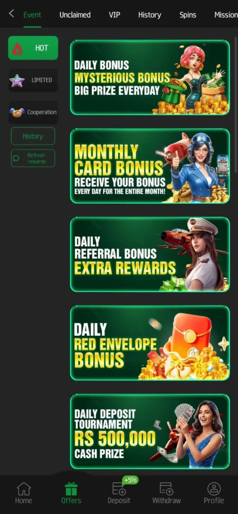 OKPKR bonuses and rewards