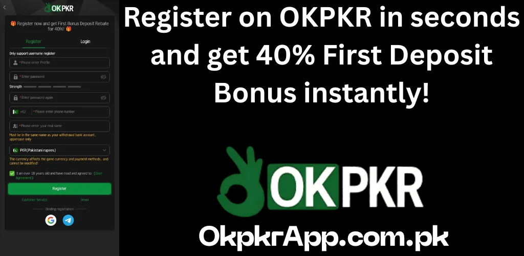 okpkr register steps guide for free in OkpkrApp.com.pk