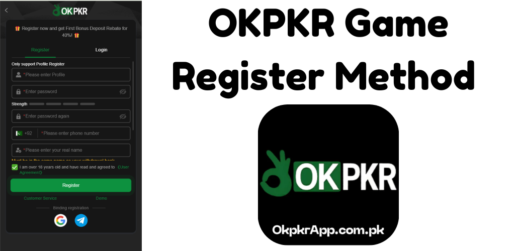 OKPKR Game Register Method